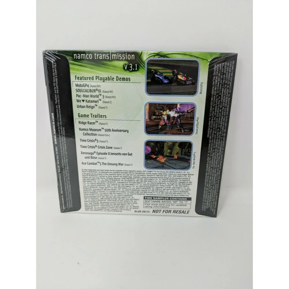 PlayStation 2 Moto GP4 Soul Calibur‎ 3 Demo Disc Namco SLUS-29174 PS2 SEALED PS2
